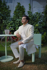 Signature open short sherwani