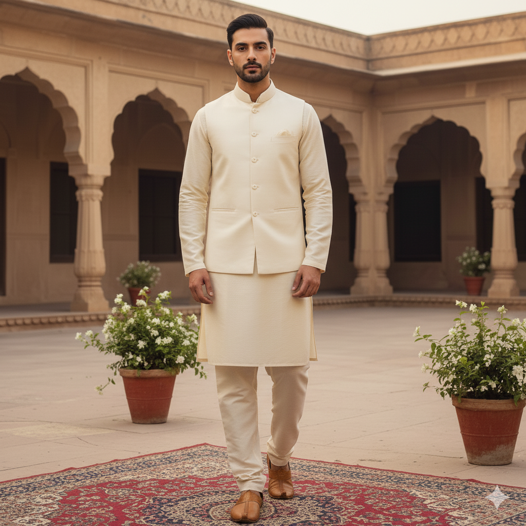 Regal cream colour waistcoat