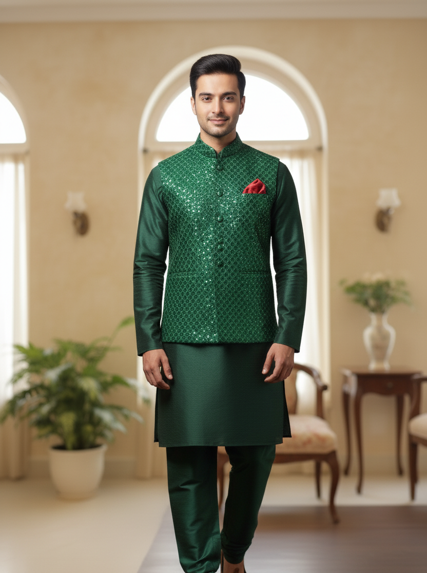 Olive colour waistcoat